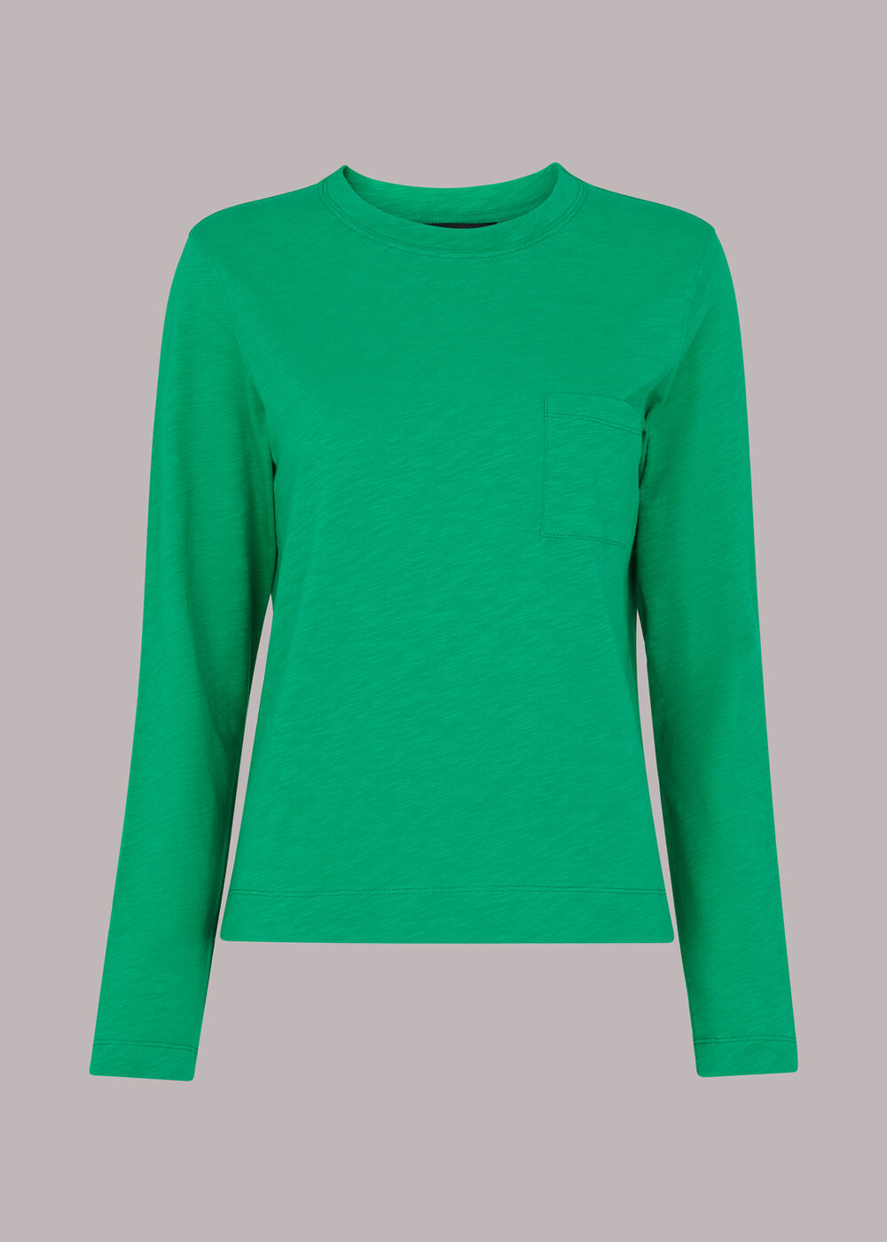 Crew Neck Pocket Top